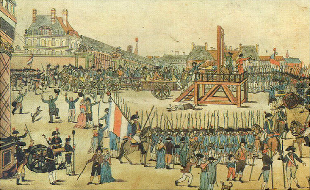 Exécution de Robespierre, Saint-Just, Georges Auguste Couthon et Dumas